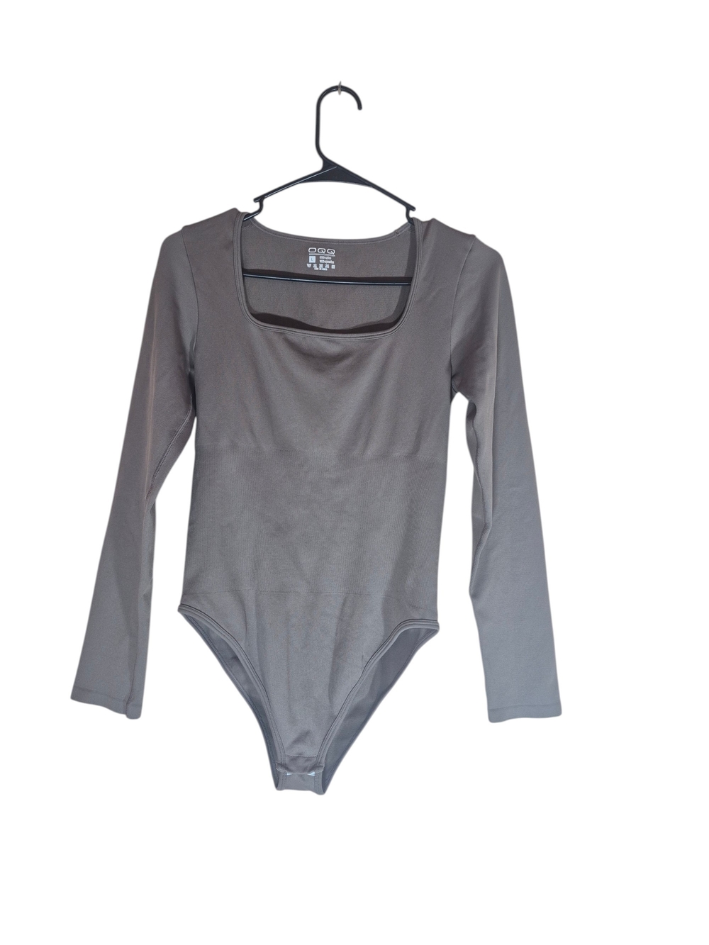 Classic Long-Sleeve Scoop Neck Kids Bodysuit - Gray